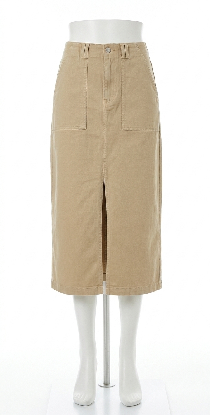 NEW PISTOLA pamela utility skirt in latte